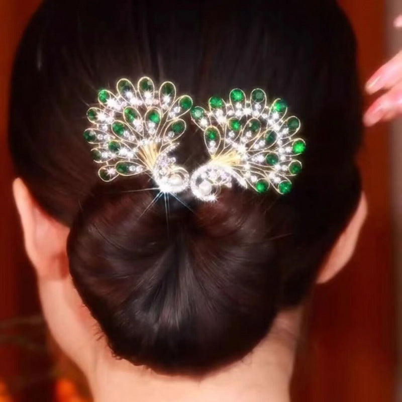 💥【Kup 1 i otrzymaj 1 gratis】🦚Akcesoria do włosów Fashion Retro Peacock