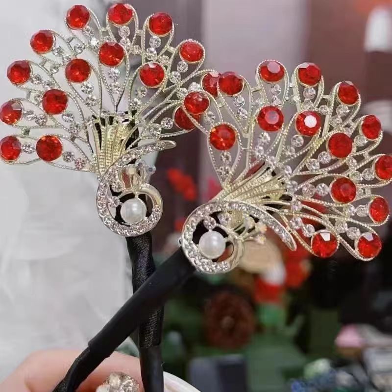 💥【Kup 1 i otrzymaj 1 gratis】🦚Akcesoria do włosów Fashion Retro Peacock