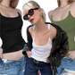 🔥 Krótki opis 💝Unikalny damski top typu slim fit z niewidocznymi ramiączkami