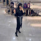 👗Modna damska sukienka z długim rękawem w talii