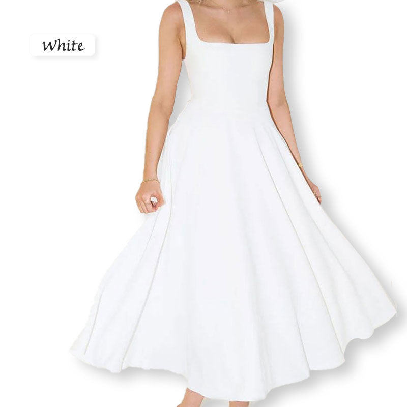 👗🔥Sukienka midi z rozcięciem w kształcie litery A
