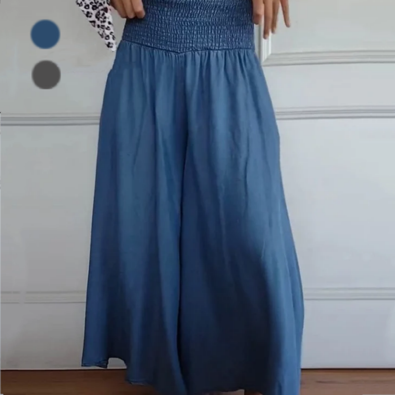 🔥👖Modne damskie dżinsy z szeroką nogawką i wysokim stanem z kieszeniami