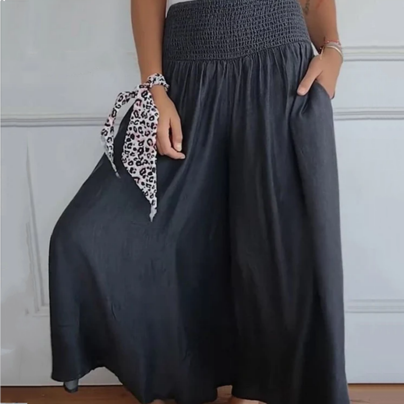 🔥👖Modne damskie dżinsy z szeroką nogawką i wysokim stanem z kieszeniami