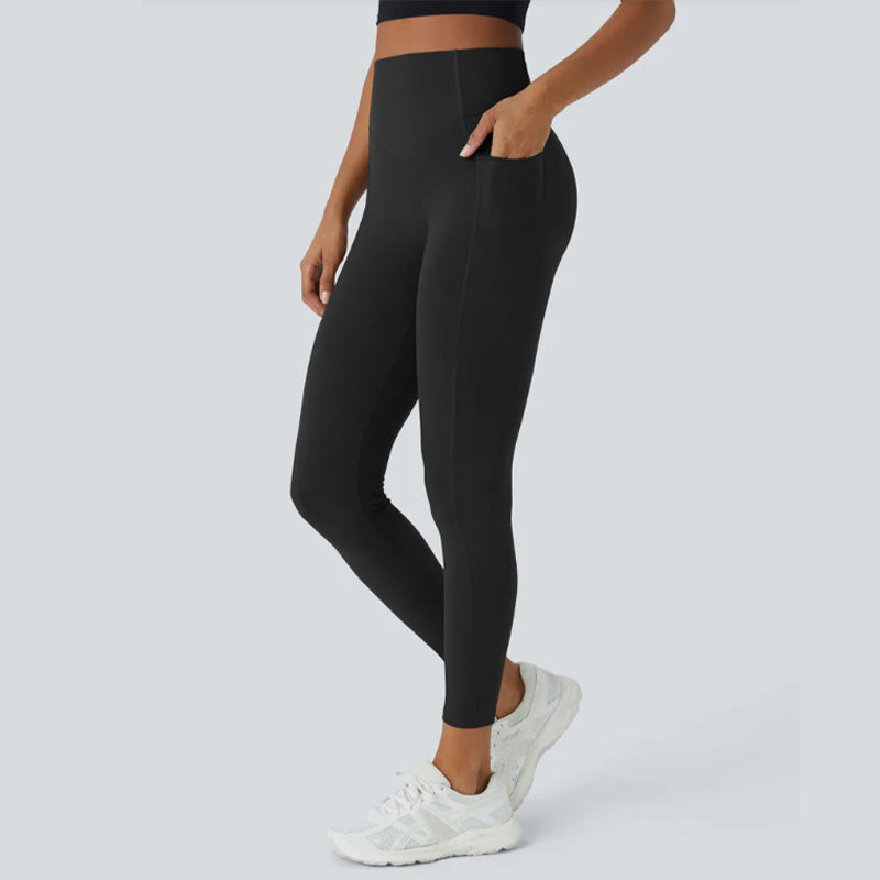 🔥👖Leginsy treningowe z wysokim stanem, podnoszące pośladki i modelujące brzuch, z kieszenią boczną