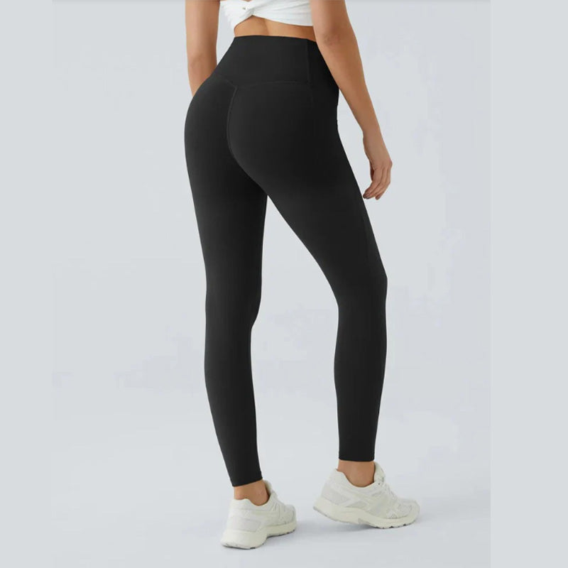 🔥👖Leginsy treningowe z wysokim stanem, podnoszące pośladki i modelujące brzuch, z kieszenią boczną