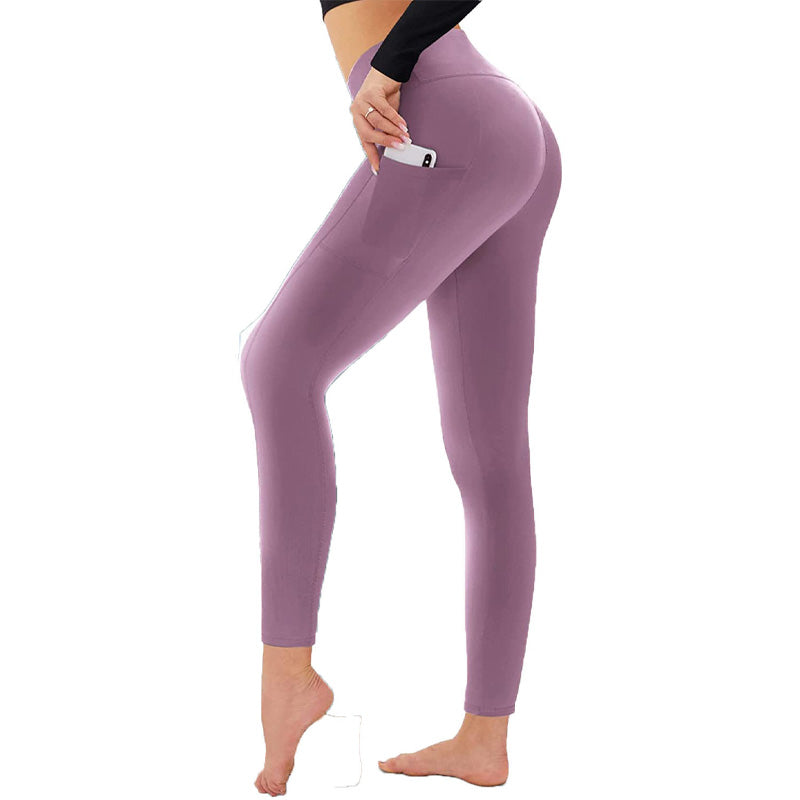 🔥👖Leginsy treningowe z wysokim stanem, podnoszące pośladki i modelujące brzuch, z kieszenią boczną