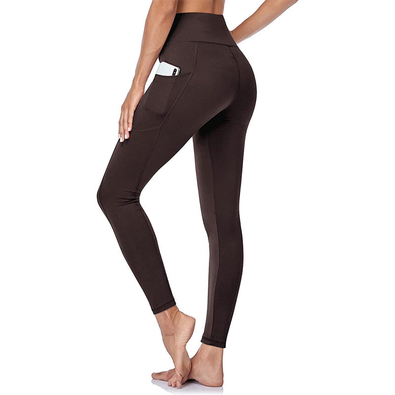 🔥👖Leginsy treningowe z wysokim stanem, podnoszące pośladki i modelujące brzuch, z kieszenią boczną