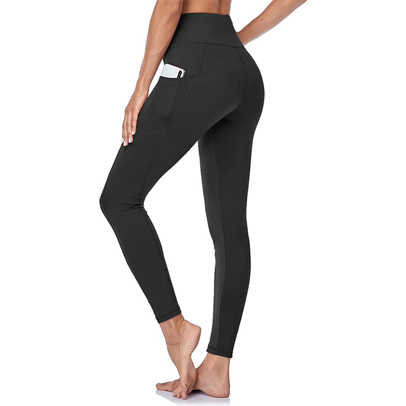 🔥👖Leginsy treningowe z wysokim stanem, podnoszące pośladki i modelujące brzuch, z kieszenią boczną