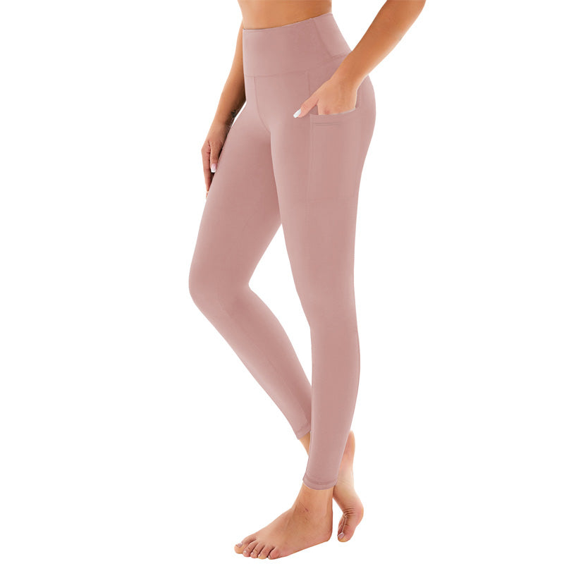 🔥👖Leginsy treningowe z wysokim stanem, podnoszące pośladki i modelujące brzuch, z kieszenią boczną