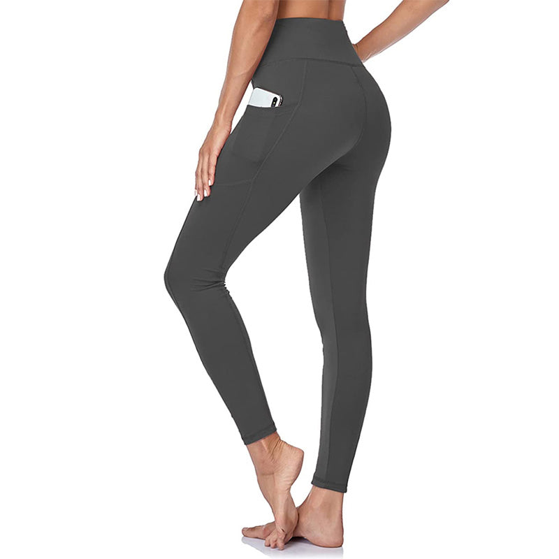 🔥👖Leginsy treningowe z wysokim stanem, podnoszące pośladki i modelujące brzuch, z kieszenią boczną