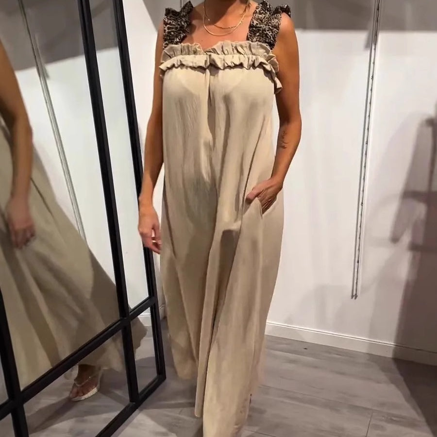 🔥👗【S-4XL】2025 nowa bawełniana lniana sukienka