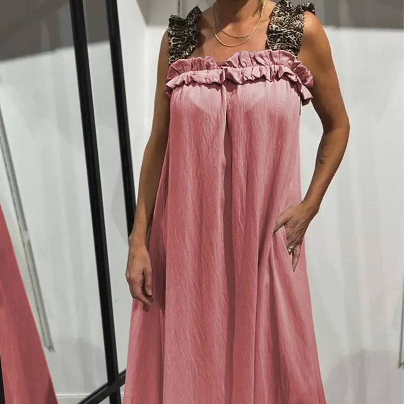 🔥👗【S-4XL】2025 nowa bawełniana lniana sukienka