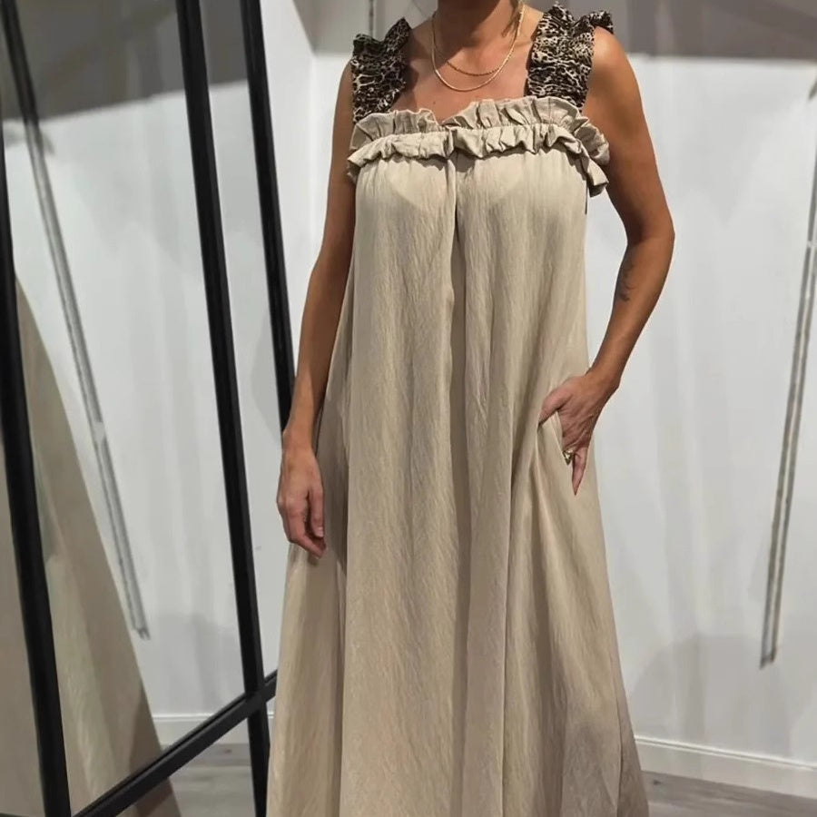 🔥👗【S-4XL】2025 nowa bawełniana lniana sukienka