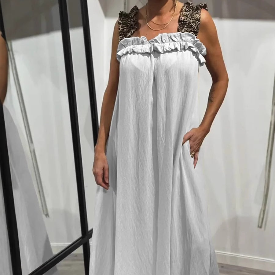 🔥👗【S-4XL】2025 nowa bawełniana lniana sukienka