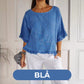 🔥👚Luźny letni top z bawełny i lnu