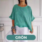 🔥👚Luźny letni top z bawełny i lnu