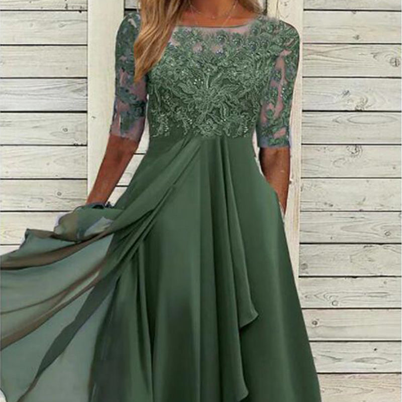 🔥👗Elegancka sukienka z haftem