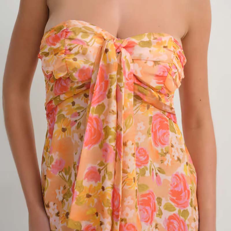 🔥👗Seksowna elegancka sukienka damska bez ramiączek o kroju litery A