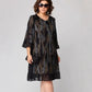 🔥👗Damskie luźne sukienki w pionowe paski Plus Size Plus Size