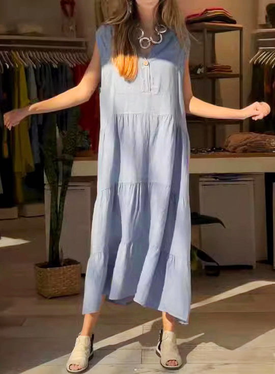 🔥👗2025 nowe bawełniane lniane sukienki damskie retro w dużych rozmiarach