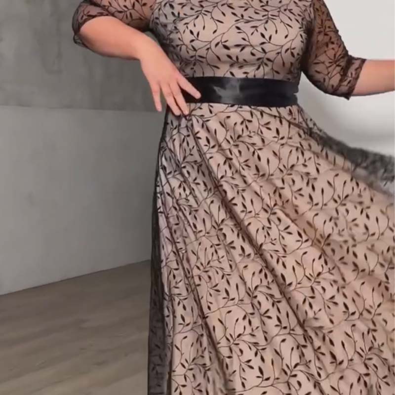 🔥👗Damskie sukienki w kwiaty z rękawami o średniej długości