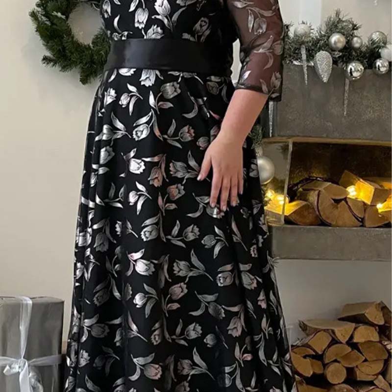 🔥👗Damskie sukienki w kwiaty z rękawami o średniej długości