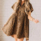 🔥👗Sukienka jeansowa Wild Wish z motywem panterki