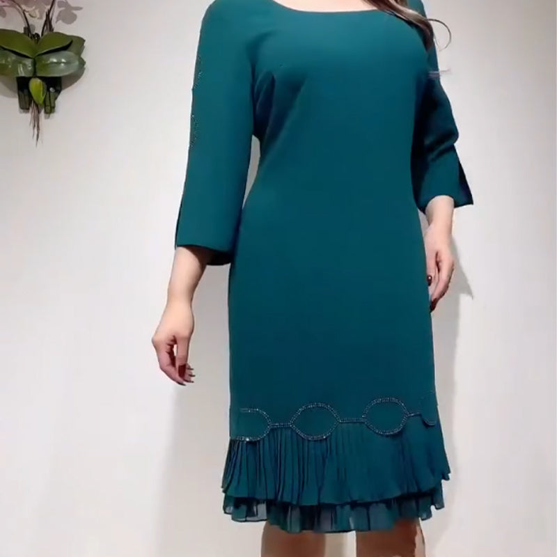 🔥👗Damska luźna sukienka z marszczonym dołem