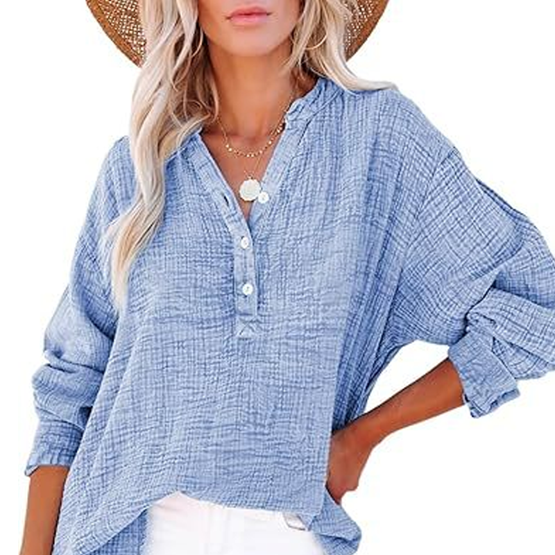 🔥👚Nowa casualowa koszula z długim rękawem dla kobiet