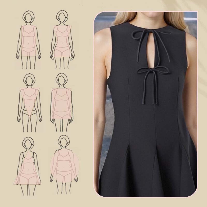 🔥👗Kobieca seksowna mini sukienka z kokardą
