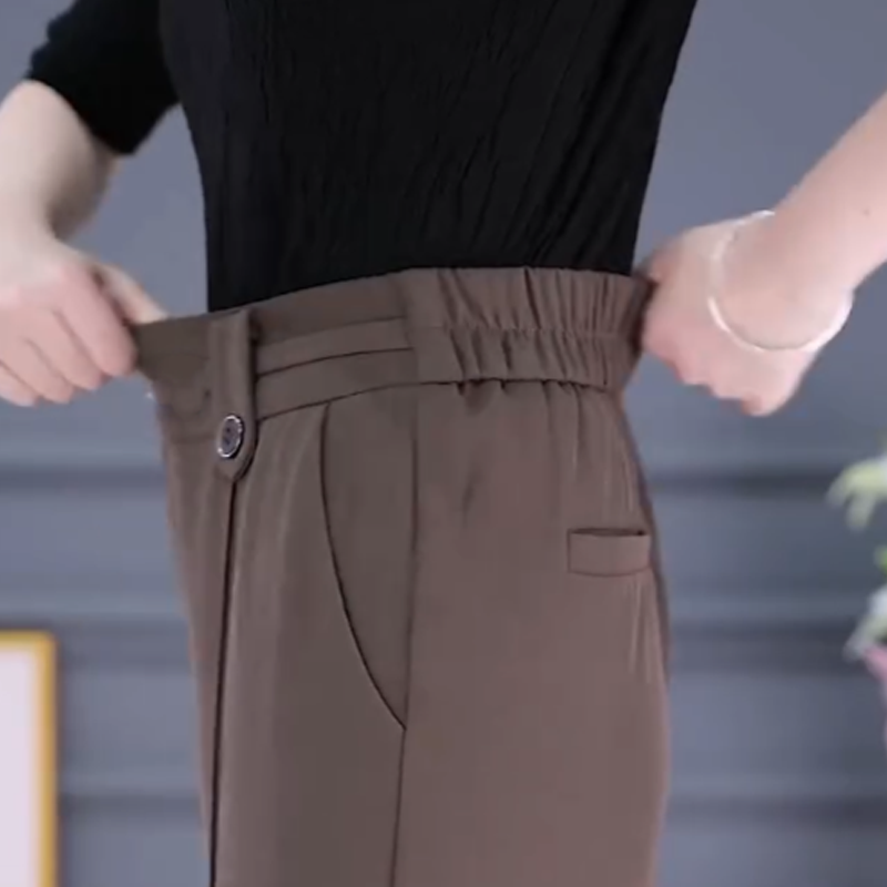 🔥👖Spodnie damskie z wysokim stanem i prostymi nogawkami