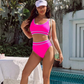🔥👙Damski zestaw bikini z wysokim stanem