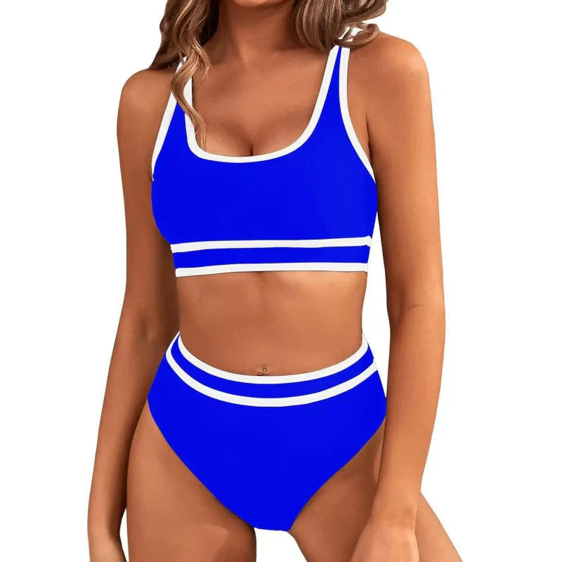 🔥👙Damski zestaw bikini z wysokim stanem