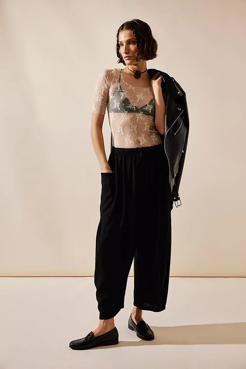 🔥👖【M-3XL】Luźne bawełniane spodnie z wysokim stanem