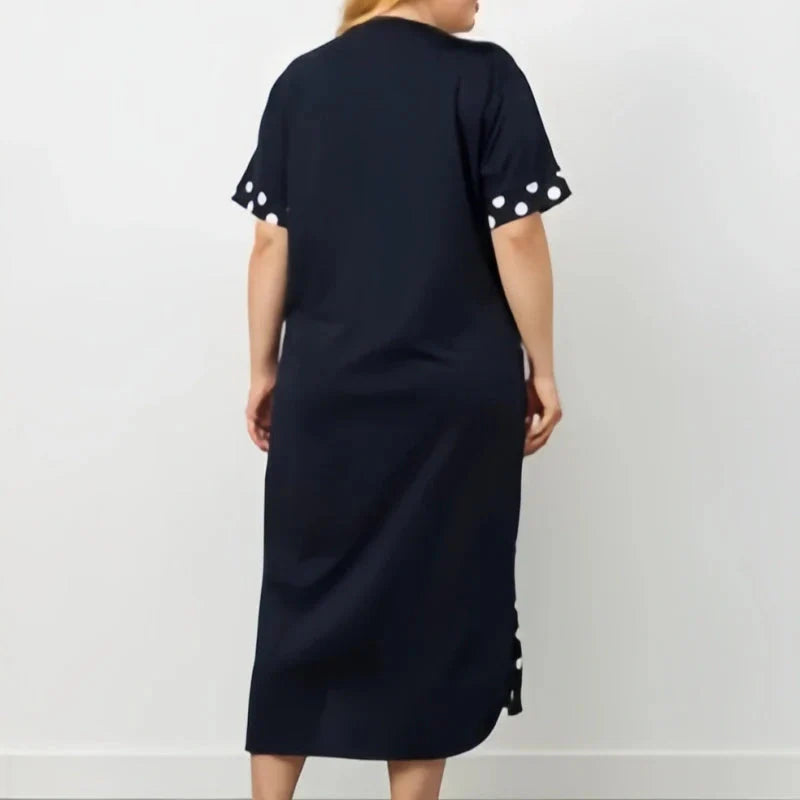 🔥👗Letnie luźne sukienki damskie z krótkim rękawem i nadrukiem w kształcie litery A