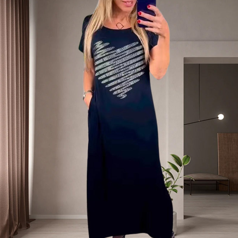 🔥👗Długa sukienka z rozcięciami po bokach