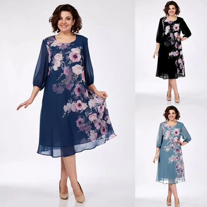 🔥👗Elegancka szyfonowa sukienka w kwiaty [48% taniej dzisiaj]