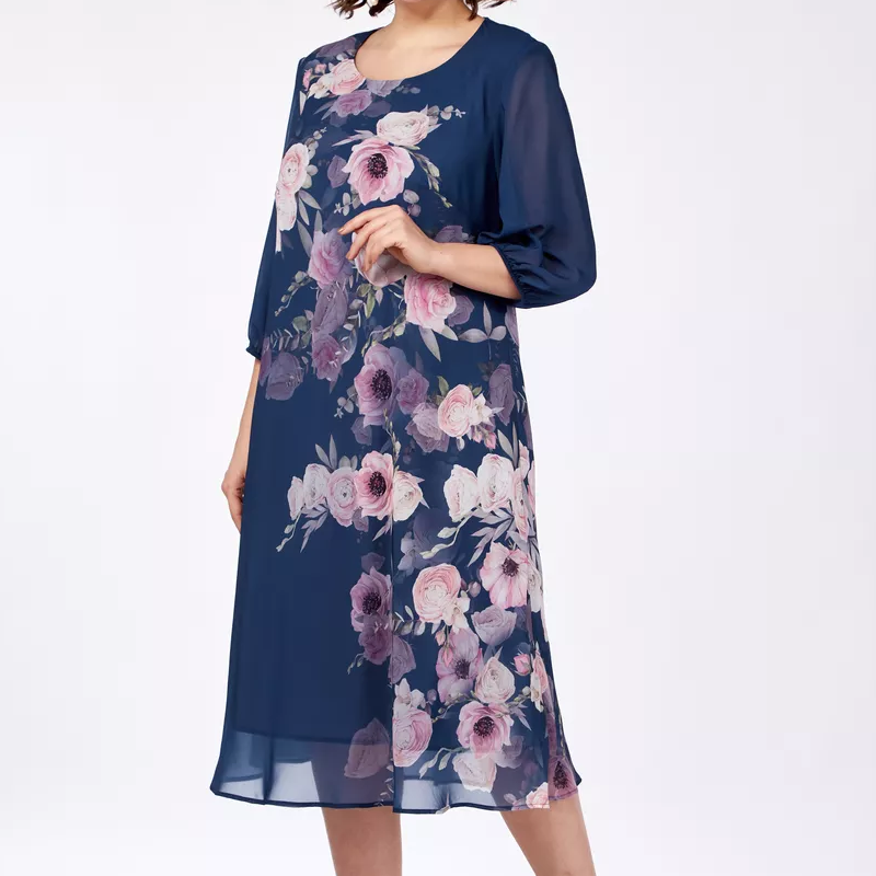 🔥👗Elegancka szyfonowa sukienka w kwiaty [48% taniej dzisiaj]