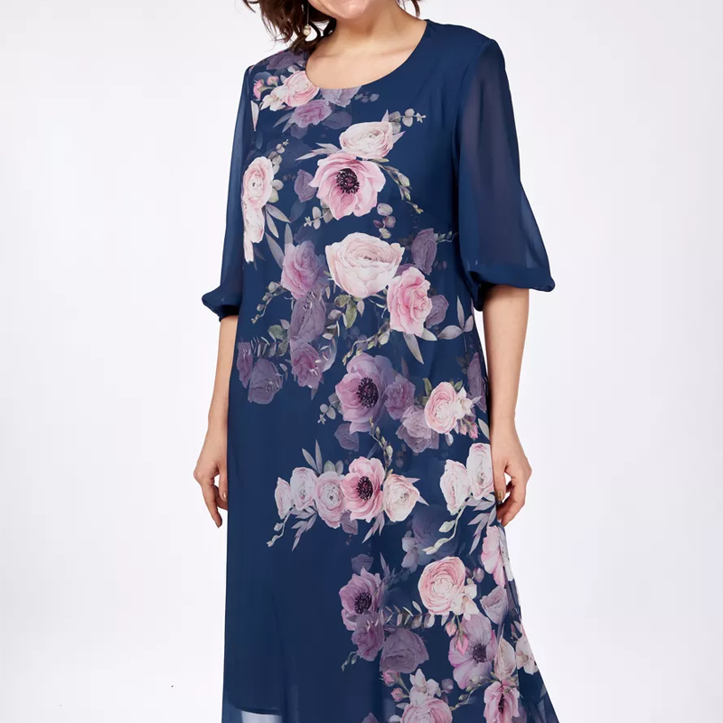 🔥👗Elegancka szyfonowa sukienka w kwiaty [48% taniej dzisiaj]