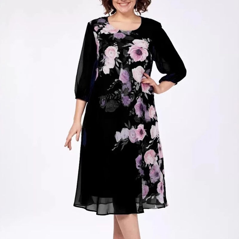 🔥👗Elegancka szyfonowa sukienka w kwiaty [48% taniej dzisiaj]
