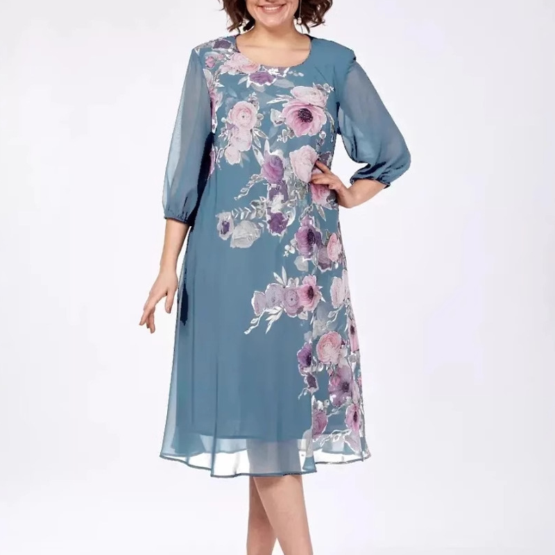 🔥👗Elegancka szyfonowa sukienka w kwiaty [48% taniej dzisiaj]