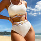 🔥👙Kobiece zestawy bikini, kostium kąpielowy z wysokim stanem, dwuczęściowe kostiumy kąpielowe