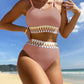 🔥👙Kobiece zestawy bikini, kostium kąpielowy z wysokim stanem, dwuczęściowe kostiumy kąpielowe