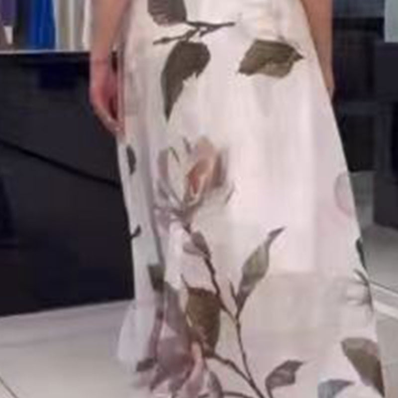 🔥👗Kwiatowa sukienka plus size z paskiem