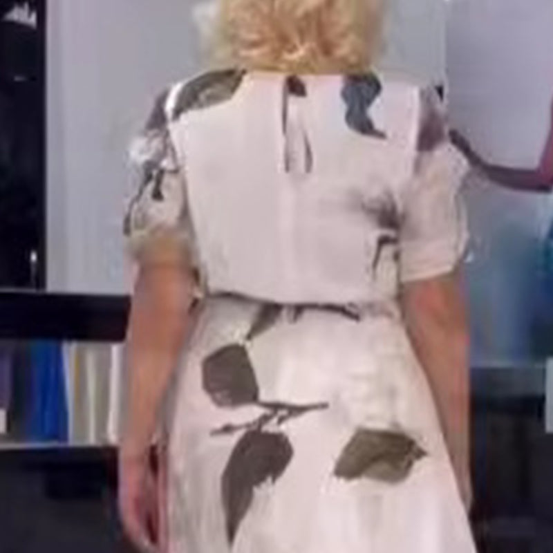 🔥👗Kwiatowa sukienka plus size z paskiem
