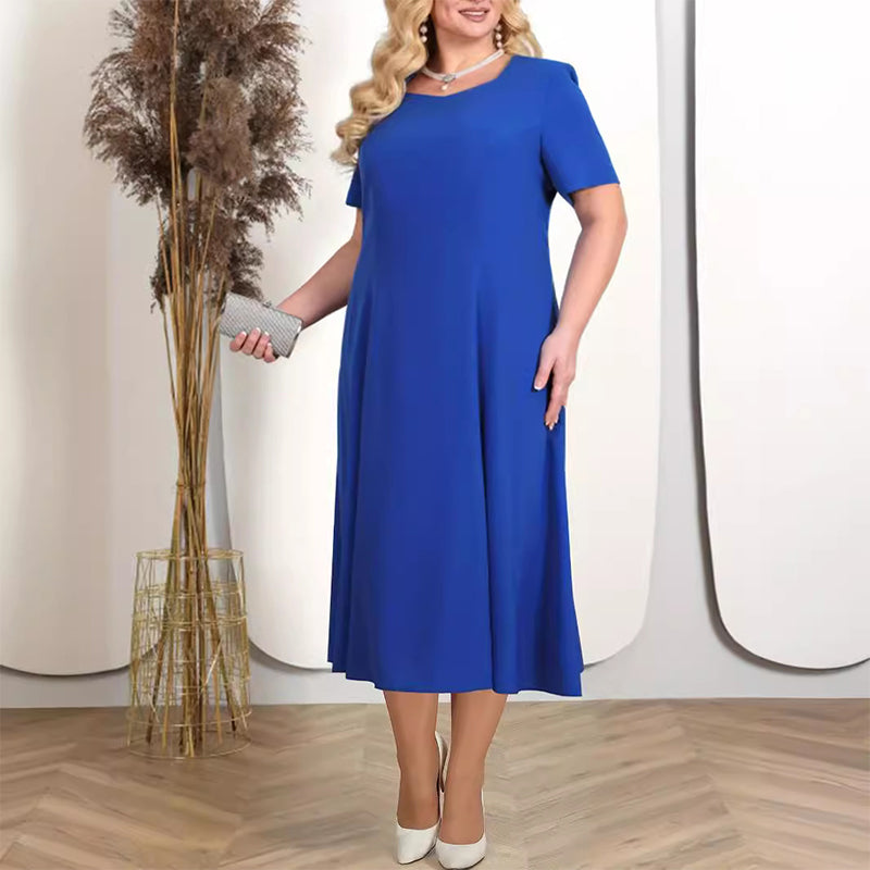 🔥👗Damska sukienka w jednolitym kolorze z koronkowym haftowanym żakietem