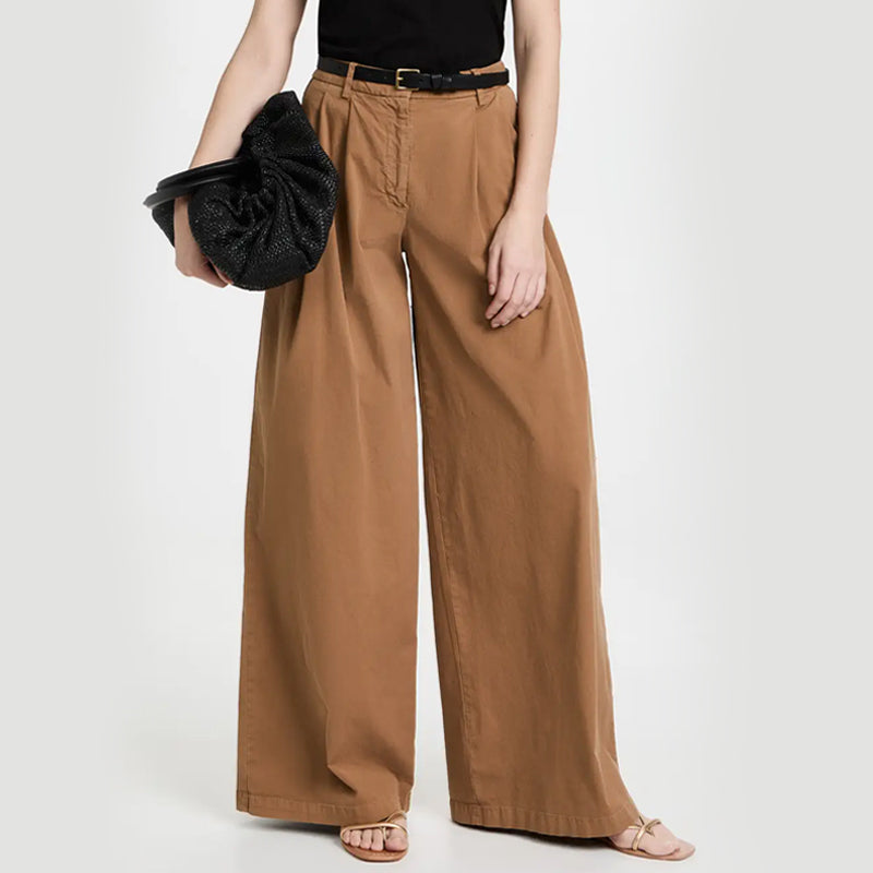 🔥👖Casualowe spodnie z wysokim stanem i szerokimi nogawkami