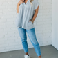 🔥👚Jednokolorowa bawełniana lniana luźna koszulka z krótkim rękawem