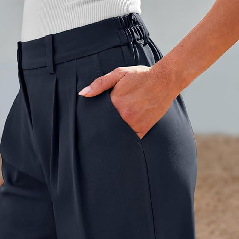 🔥👖Damskie spodnie z wysokim stanem i prostymi nogawkami