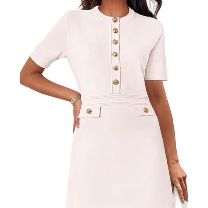 🔥👗Elegancka klasyczna sukienka damska slim fit